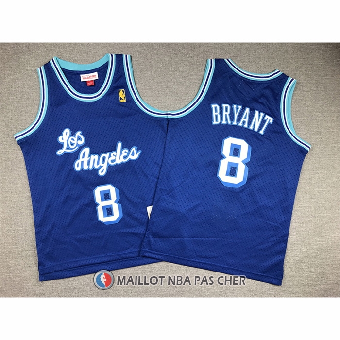 Maillot Enfant Los Angeles Lakers Kobe Bryant NO 8 Mitchell & Ness 1996-97 Bleu